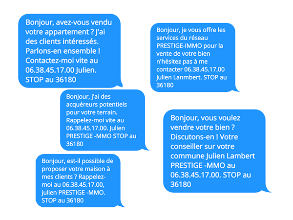 TEXTO IMMO - Trouvez des exemples de TEXTOS pour faire la pige